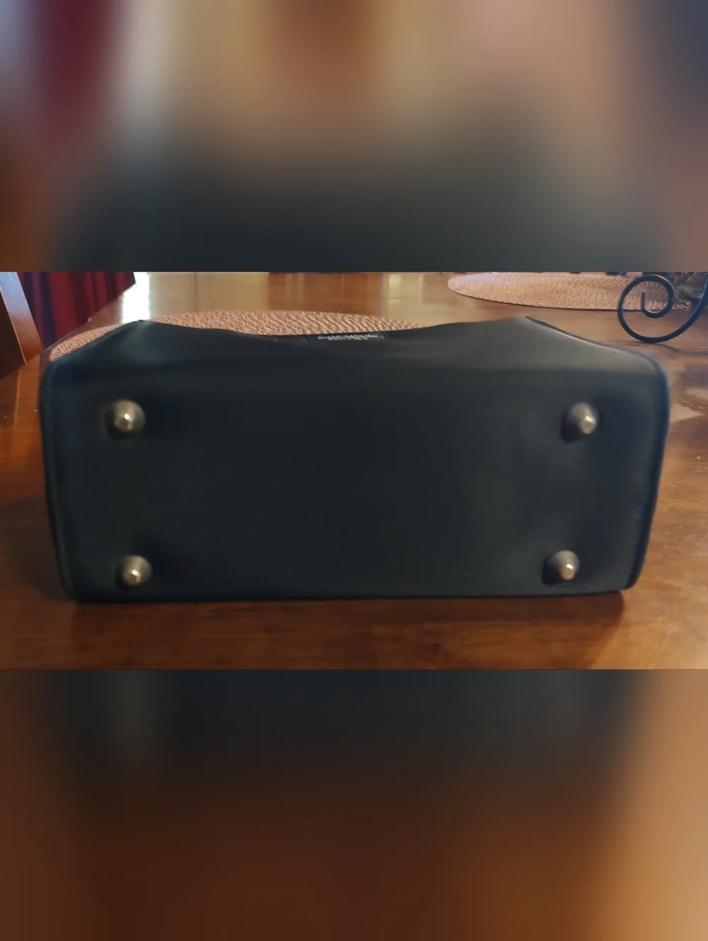 kate spade Mini Black Tote with Patterned Interior